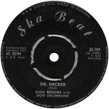 Owen And Leon Silvera* / Baba Brooks With Don Drummond : Woman / Dr. Decker (7", Single)