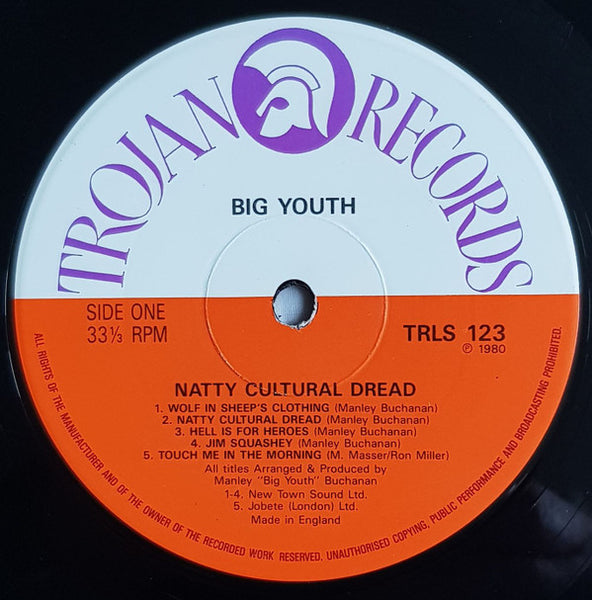 Big Youth : Natty Cultural Dread (LP, Album, RE)