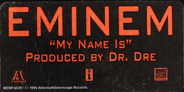 Eminem : My Name Is (12", Promo)