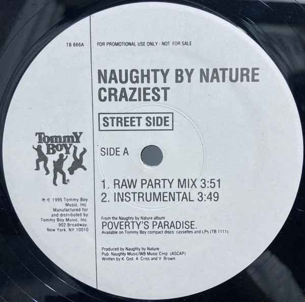 Naughty By Nature : Craziest (12", Promo)