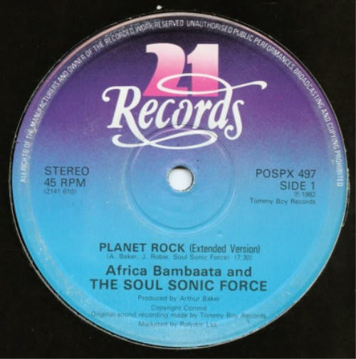 Africa Bambaata And The Soul Sonic Force* : Planet Rock (12")