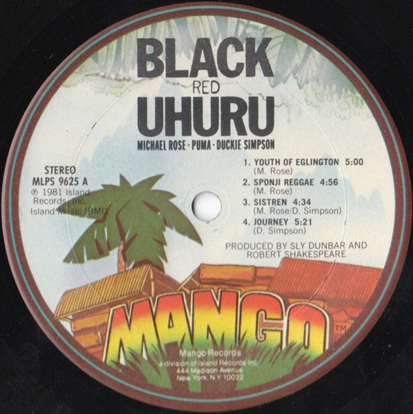 Black Uhuru : Red (LP, Album)