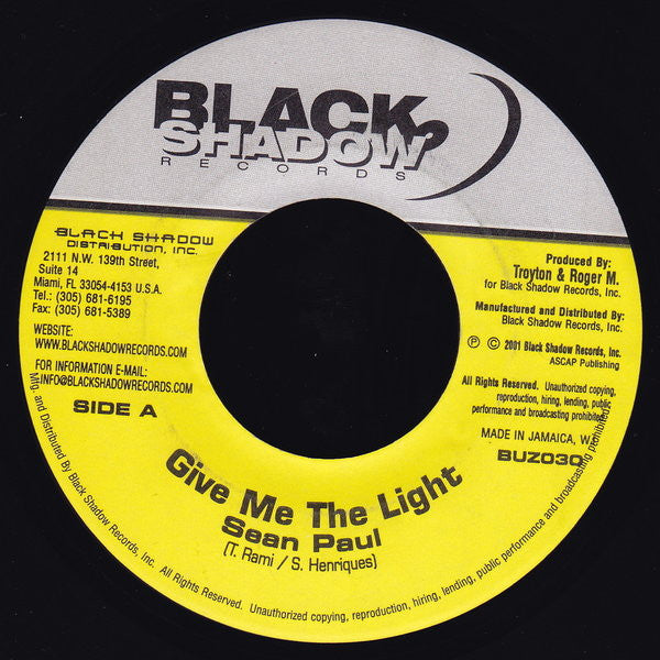 Sean Paul : Give Me The Light (7")