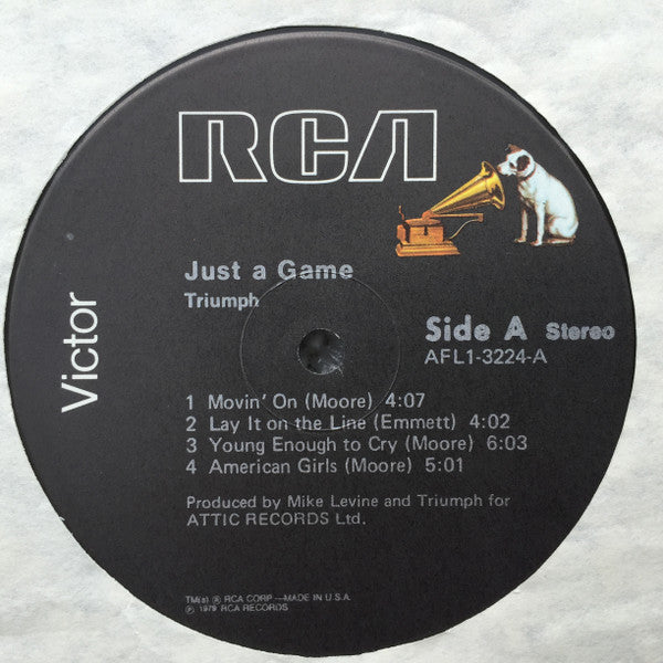 Triumph (2) : Just A Game (LP, Album, Ind)