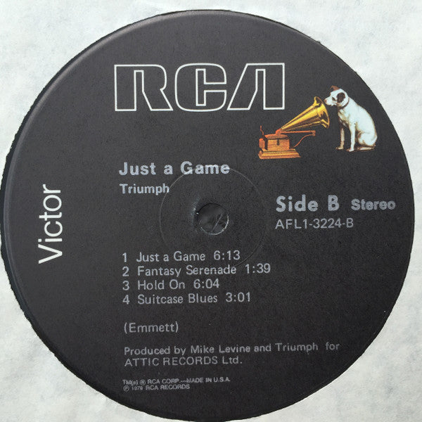 Triumph (2) : Just A Game (LP, Album, Ind)