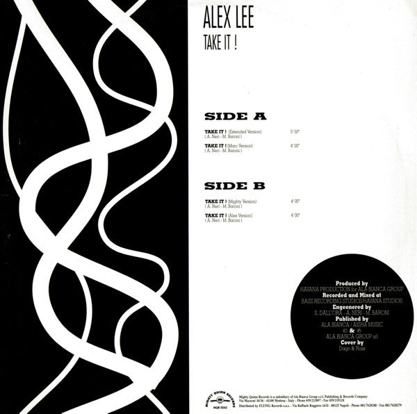 Alex Lee : Take It! (12")