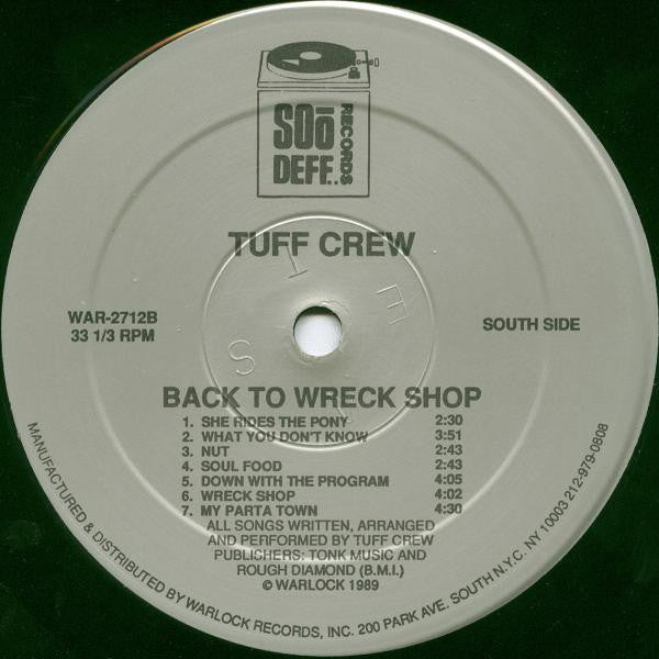 Tuff Crew : Back To Wreck Shop (LP, Album)