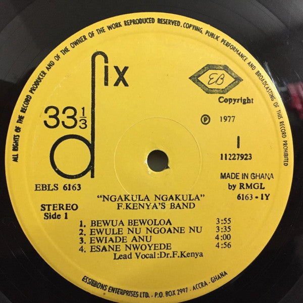 F. Kenya : Ngakula Ngakula (LP)