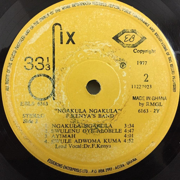 F. Kenya : Ngakula Ngakula (LP)