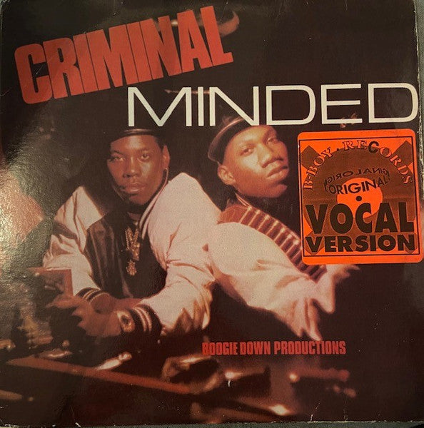 Boogie Down Productions : Criminal Minded - Original Vocal Version / Instrumentals (LP, Album)