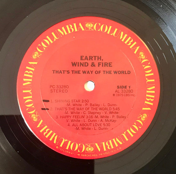 Earth, Wind & Fire : That's The Way Of The World (LP, Album, Pit)