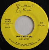 Don Scott : Love With Me (7")