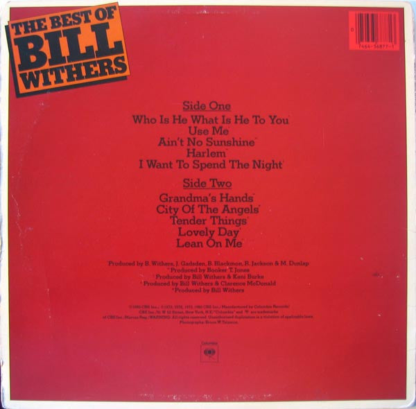 Bill Withers : The Best Of Bill Withers (LP, Comp)