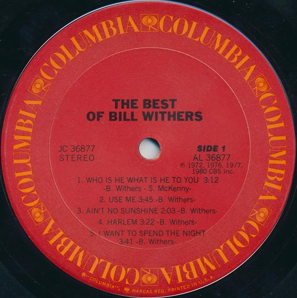 Bill Withers : The Best Of Bill Withers (LP, Comp)