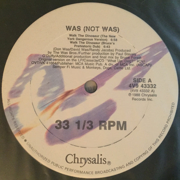 Was (Not Was) : Walk The Dinosaur (12")