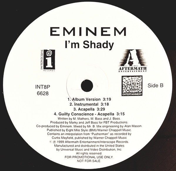 Eminem Featuring Dr. Dre : Guilty Conscience (12", Promo)