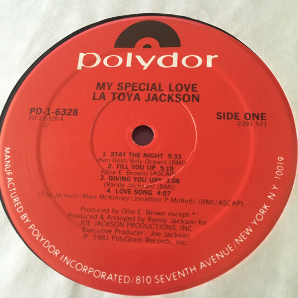 LaToya Jackson* : My Special Love (LP, Album, 72)