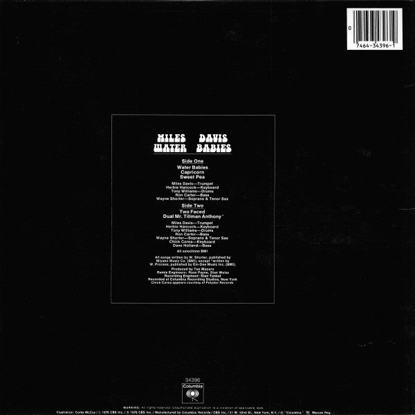 Miles Davis : Water Babies (LP, Album, RE)