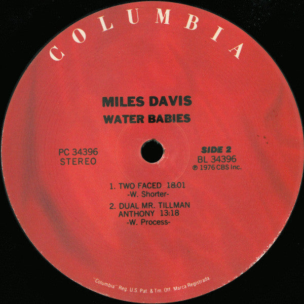 Miles Davis : Water Babies (LP, Album, RE)