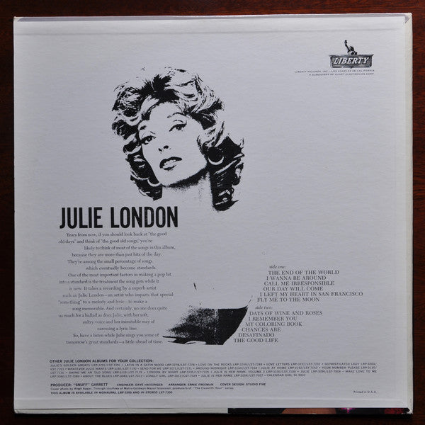 Julie London : The End Of The World (LP, Album, Mono, Hol)