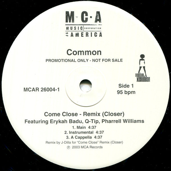 Common : Come Close - Remix (Closer) (12", Promo)