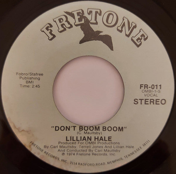 Lillian Hale : Don't Boom Boom / The Signes Were Wrong (7", Single, Lig)