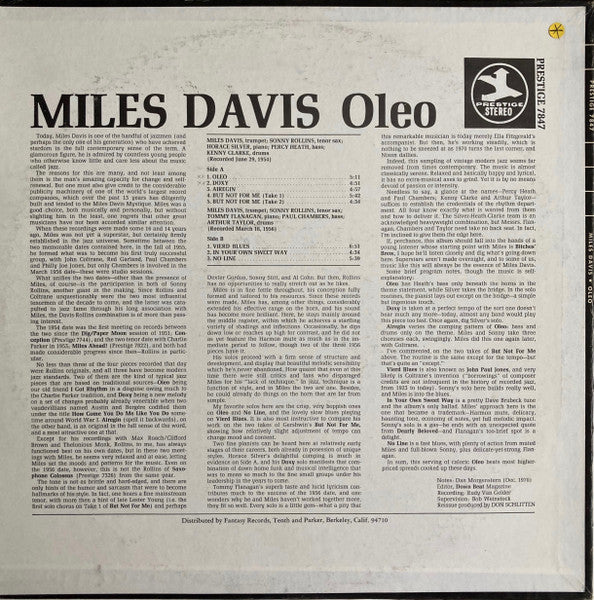 Miles Davis : Oleo (LP, Comp, Mono, RM, Ber)