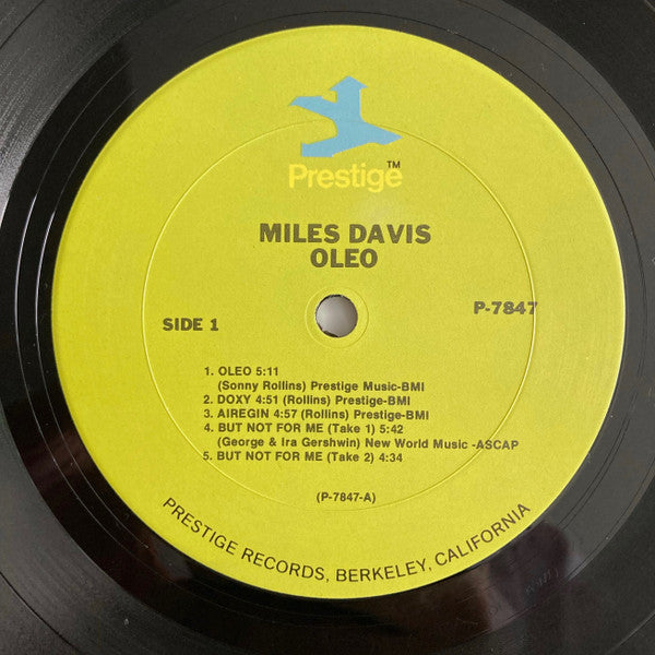 Miles Davis : Oleo (LP, Comp, Mono, RM, Ber)