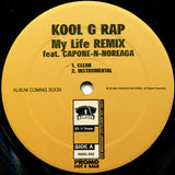 Kool G Rap : My Life (Remix) (12", Promo)