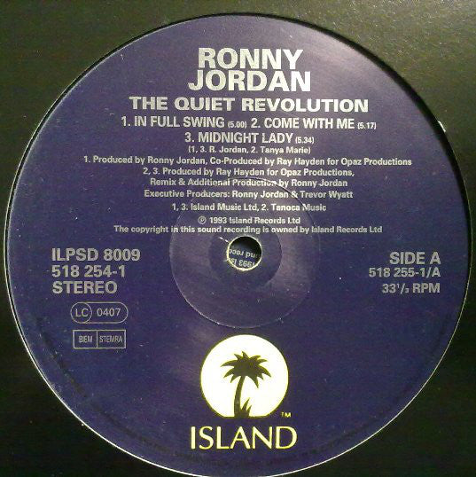 Ronny Jordan : The Quiet Revolution (2xLP, Album)