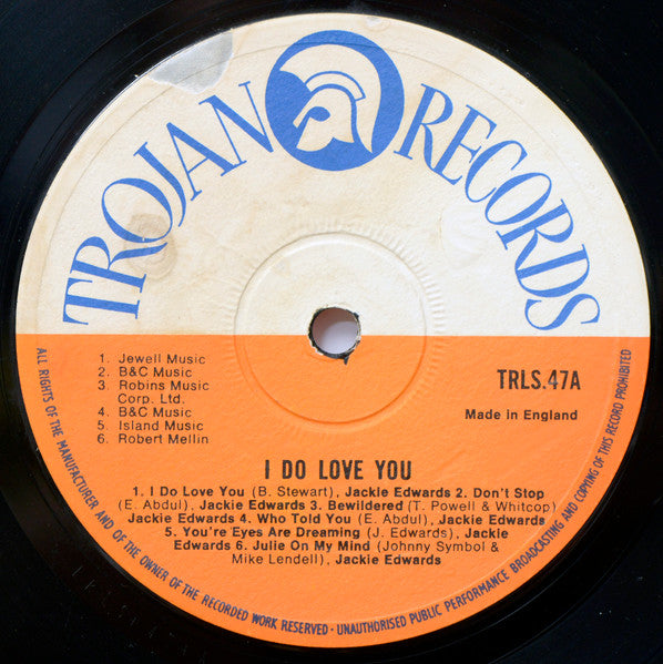 (Wilfred) Jackie Edwards* : I Do Love You (LP, Album)