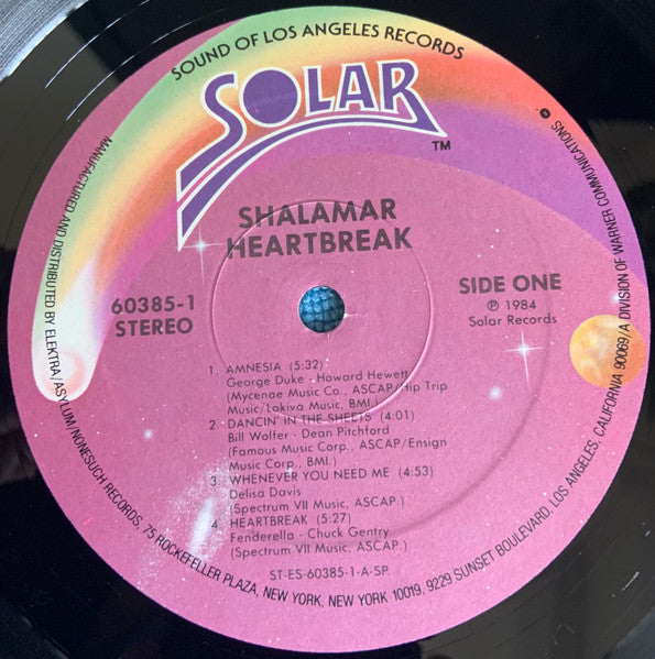 Shalamar : Heartbreak (LP, Album, AR)