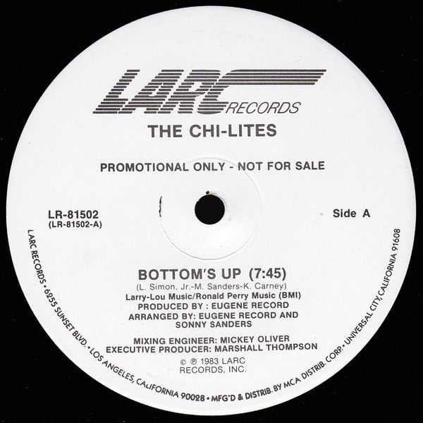 The Chi-Lites : Bottom's Up (12", Promo)