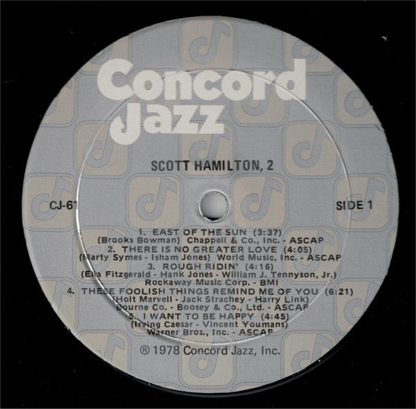 Scott Hamilton : Scott Hamilton, 2 (LP, Album)