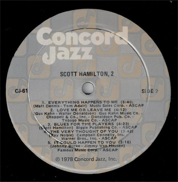 Scott Hamilton : Scott Hamilton, 2 (LP, Album)