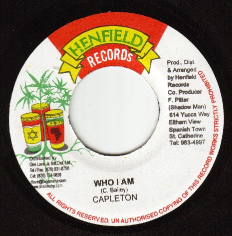 Capleton : Who I Am (7")