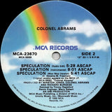 Colonel Abrams : Speculation (12", Single)