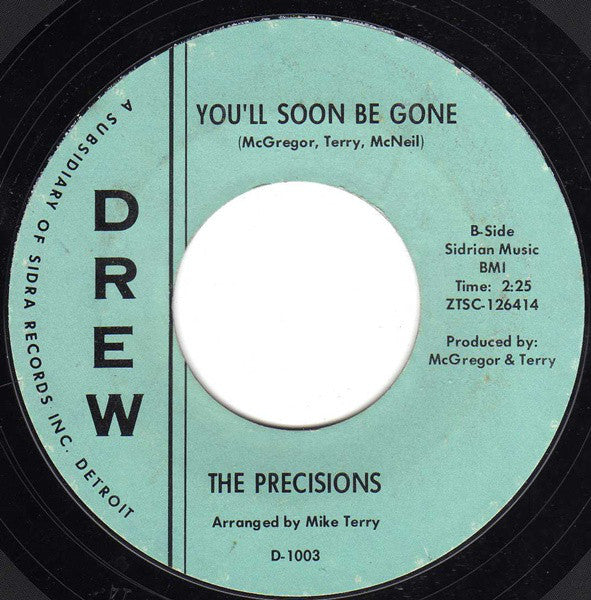 The Precisions : If This Is Love (I'd Rather Be Lonely) (7", Single, Styrene)