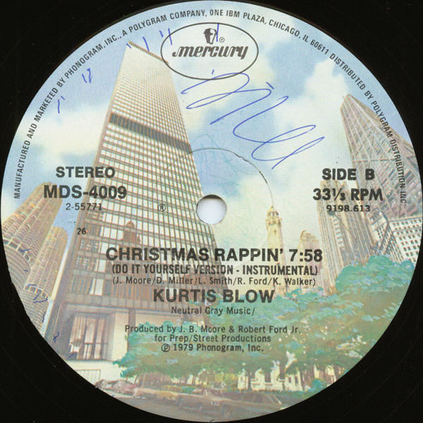 Kurtis Blow : Christmas Rappin' (12")