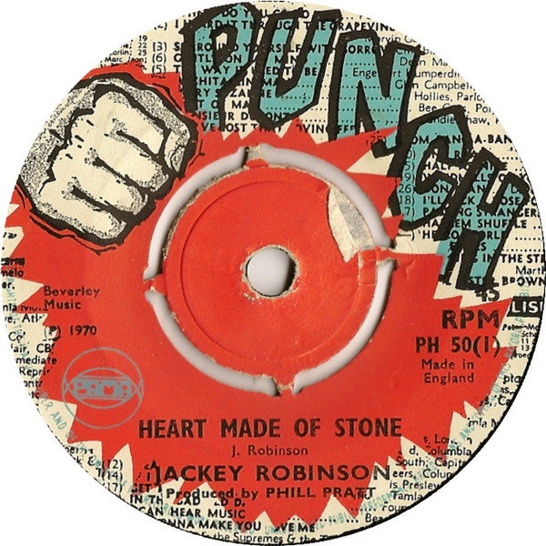 Jackey Robinson* / Bob Taylor (6) : Heart Made Of Stone / I May Never See My Baby Anymore (7", Single)