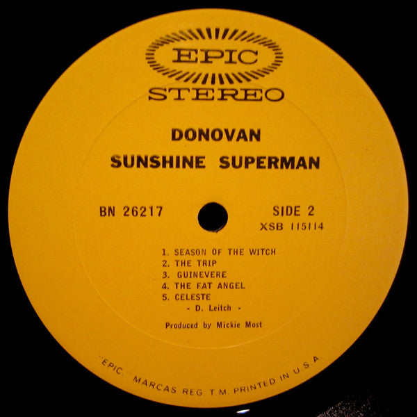 Donovan : Sunshine Superman (LP, Album, RP)