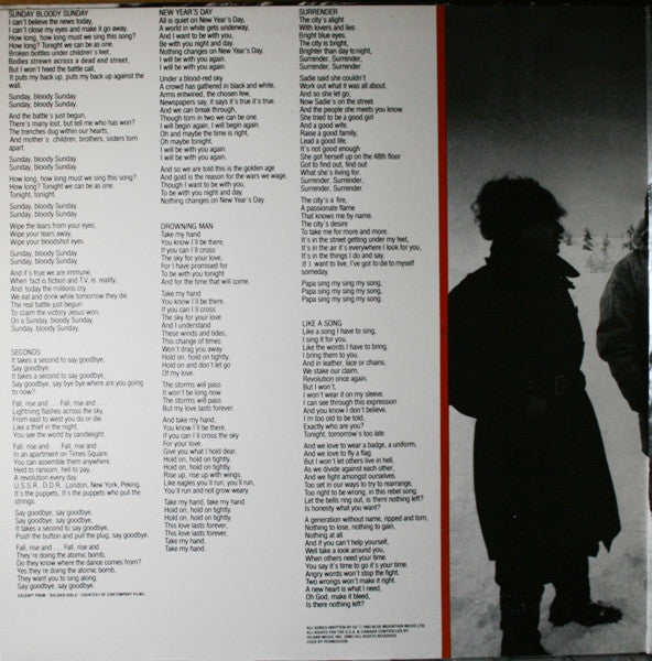 U2 : War (LP, Album, Club, RE, CRC)