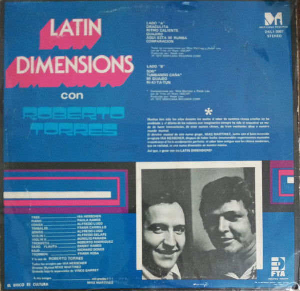 Latin Dimensions* Con Roberto Torres : Latin Dimensions Con Roberto Torres (LP, Album)