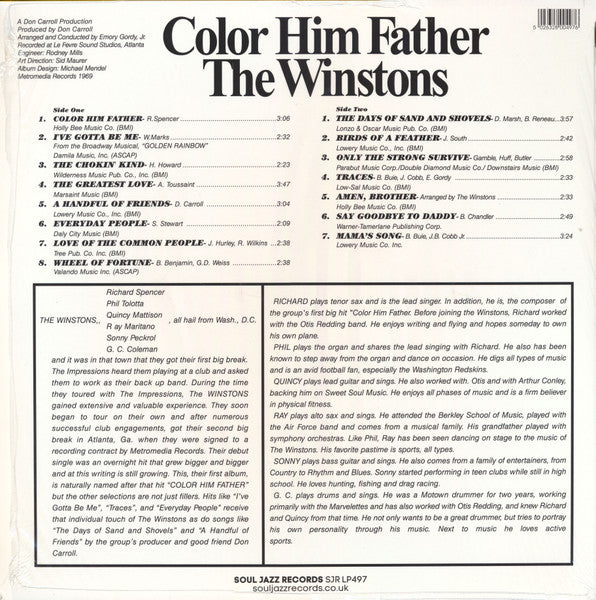 The Winstons : Color Him Father (LP, Album, RE + 12", S/Sided + Ltd)