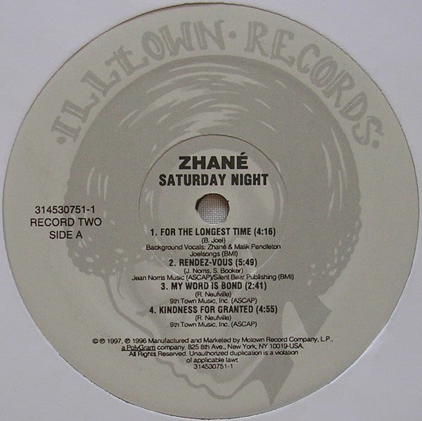 Zhané : Saturday Night (2xLP, Album)