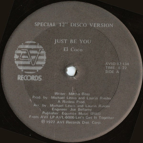 El Coco : Just Be You (12")