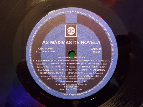 Orquestra Namorados Da TV : As Maximas de Novela  (LP, RE)