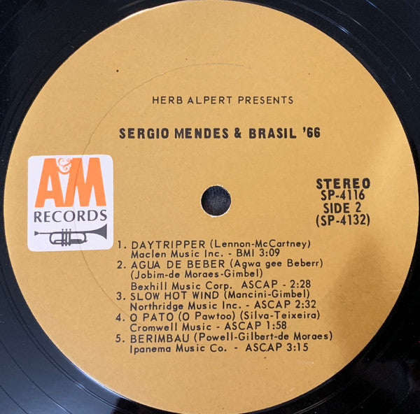 Sérgio Mendes & Brasil '66 : Herb Alpert Presents Sergio Mendes & Brasil '66 (LP, Album)