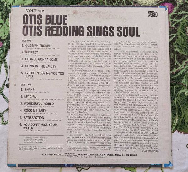 Otis Redding : Otis Blue / Otis Redding Sings Soul (LP, Album)