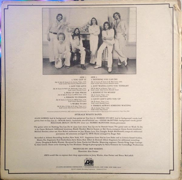 Average White Band : AWB (LP, Album, PR,)